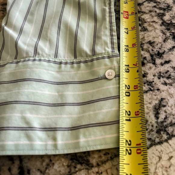 Casual Corner Non Iron Womens Long Sleeve Button Front Blouse Size XL Mint Green - Picture 7 of 12